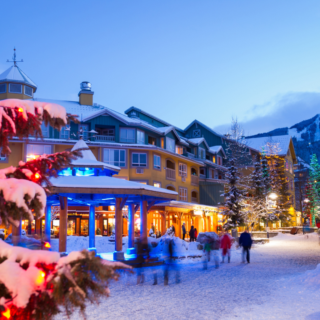 Whistler village winter